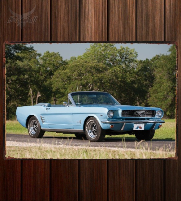 Металлическая табличка Mustang Convertible 454 Металлическая табличка Mustang Convertible 454